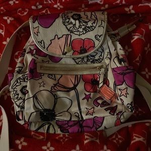 Back pack flowery coach
